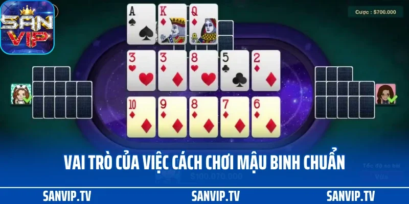 Vai trò của việc cách chơi mậu binh chuẩn